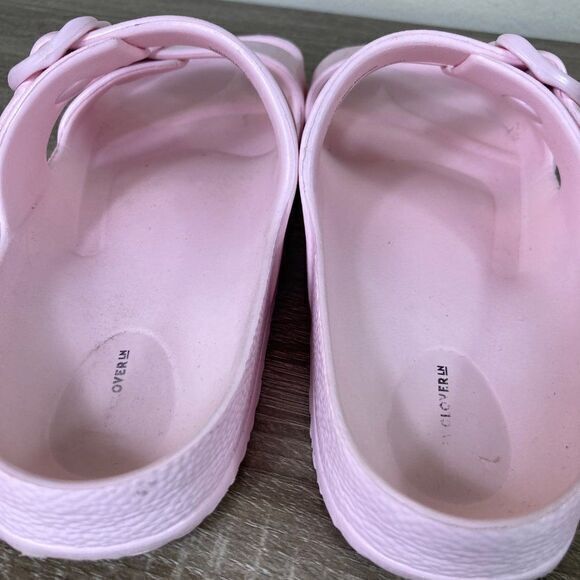 Slide Sandals Stoney Clover Lane Shoes Open Toe Heart Womens Size 8 Pastel‎ Pink - Picture 8 of 10